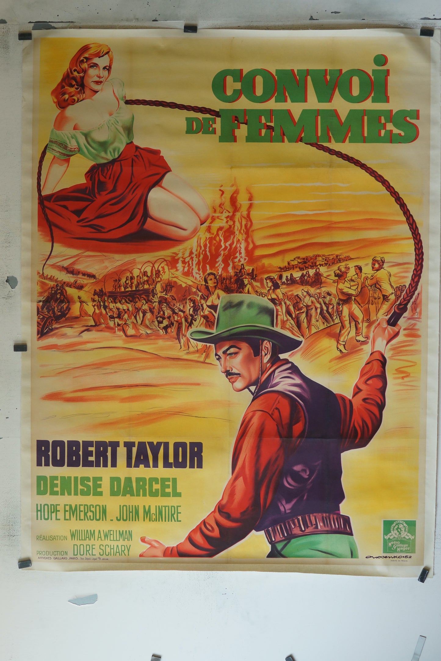 CONVOI DE FEMMES, ROBERT TAYLOR, 120X160, AFFICHE ENTOILÉE