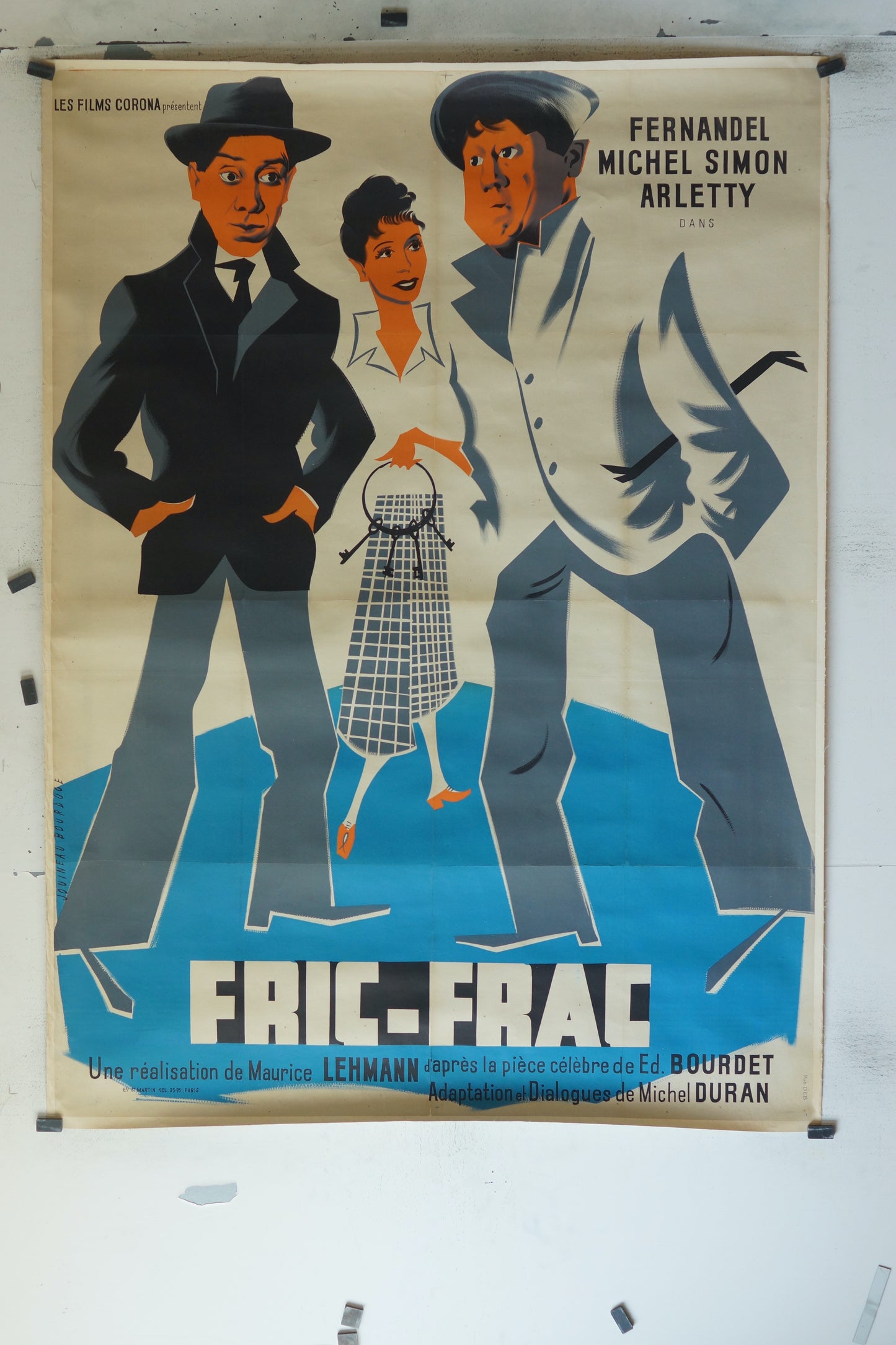 FRIC-FRAC, FERNADEL, 120X160, AFFICHE ENTOILÉE