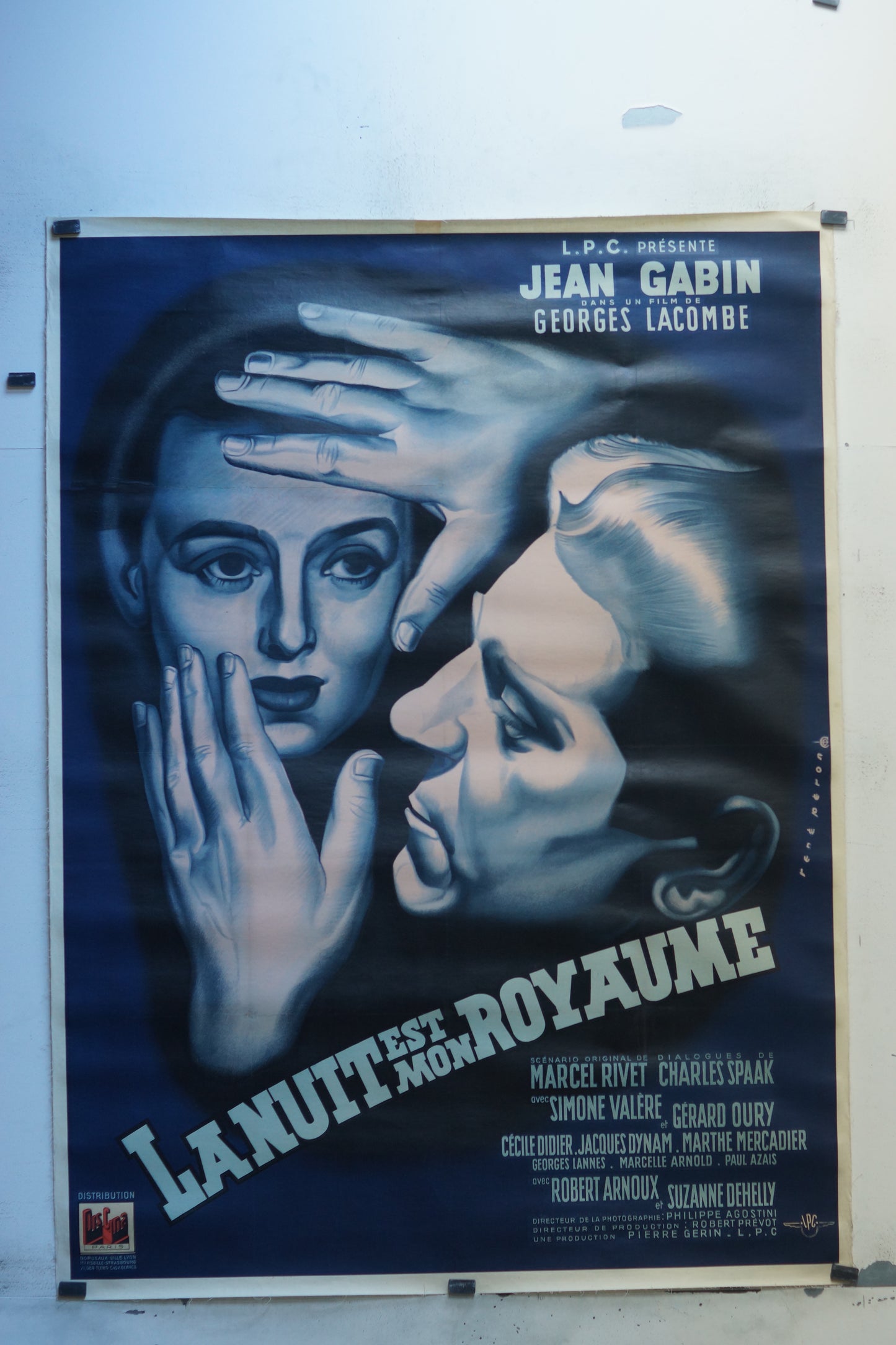 LA NUIT EST MON ROYAUME, 120X160, 120X160 CM, AFFICHE ENTOILÉE.