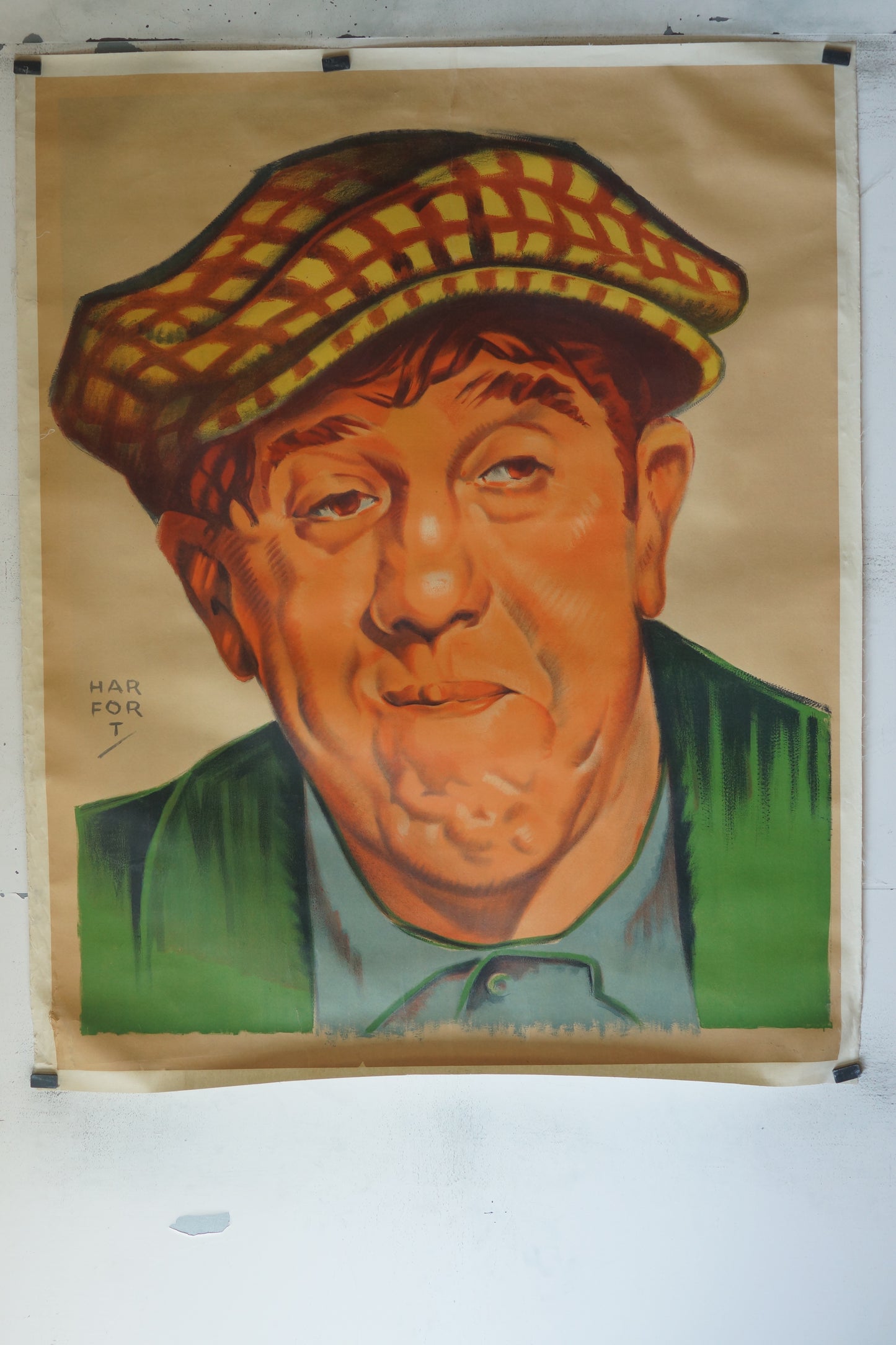 MICHEL SIMON, 120X160, HARFORT, AFFICHE ENTOILÉE