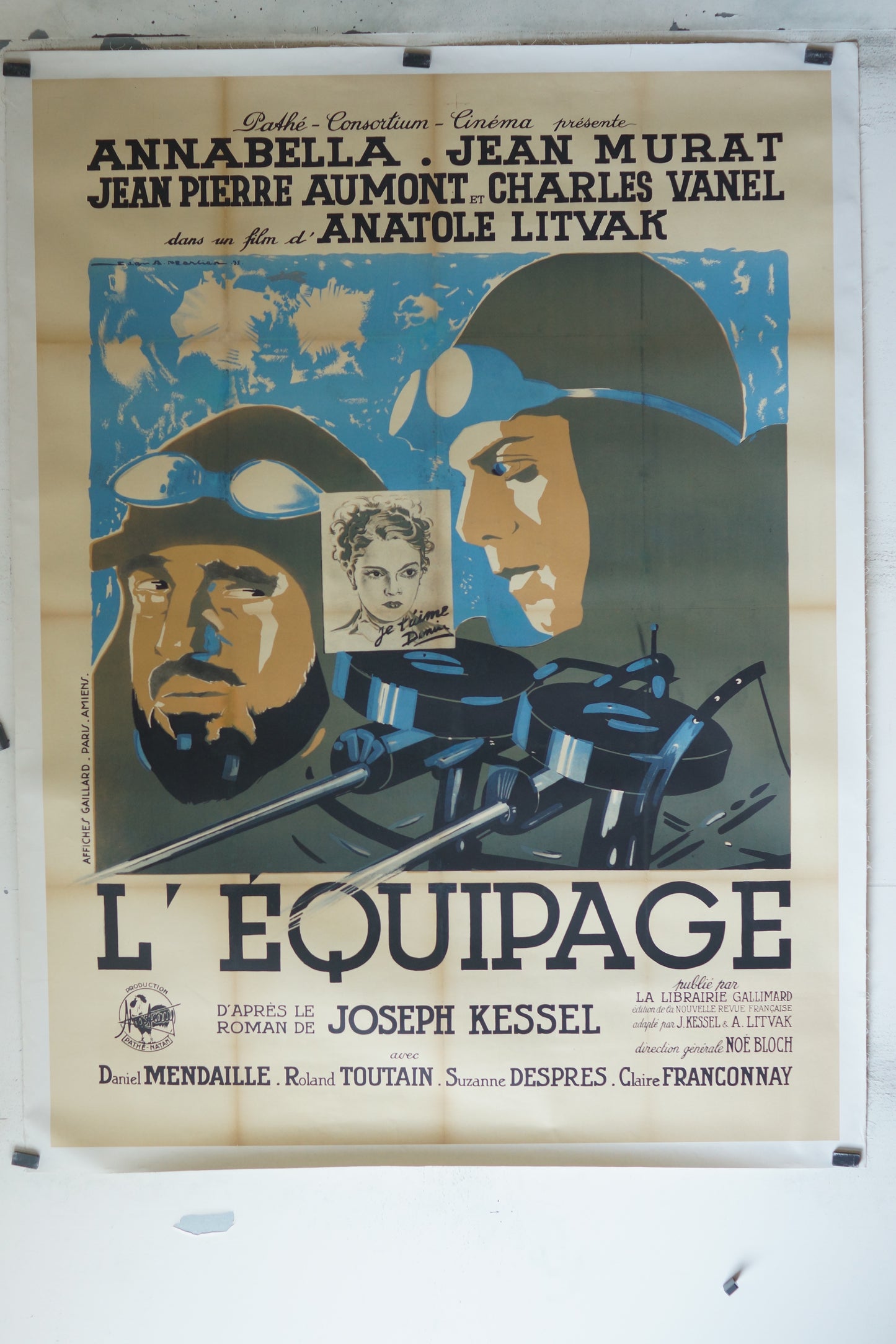 L’ÉQUIPAGE, ANNABELLA, 120X160 CM, AFFICHE ENTOILÉE. ANNABELLA