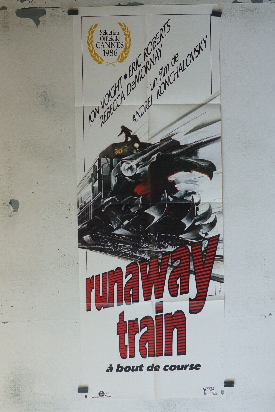 RUNAWAY TRAIN POSTER ORIGINAL 60x160 JON VOIGHT