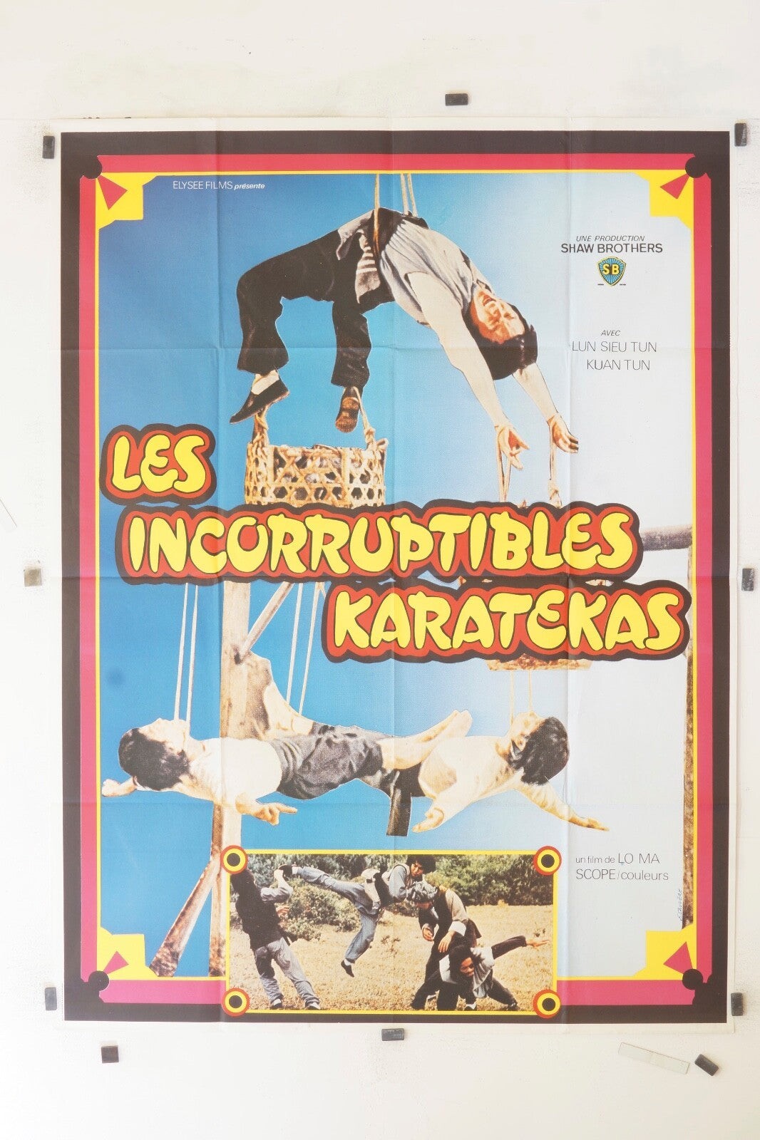 LES INCORRUPTIBLES KARATEKAS ORIGINAL MOVIE POSTER 120x160