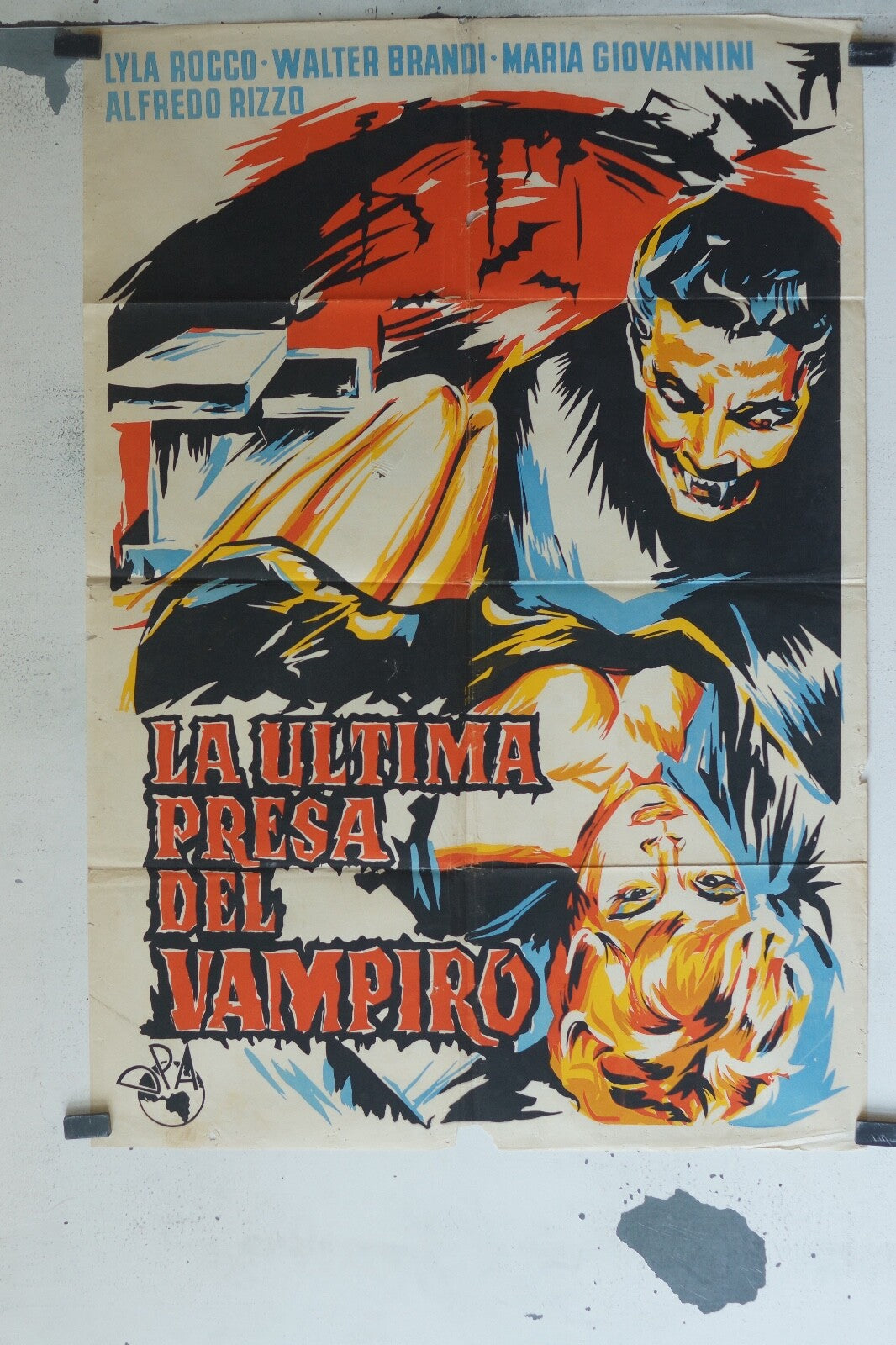 LA ULTIMA PRESA DEL VAMPIRO (1960) ORIGINAL MOVIE POSTER 70x100 LYLA ROCCO