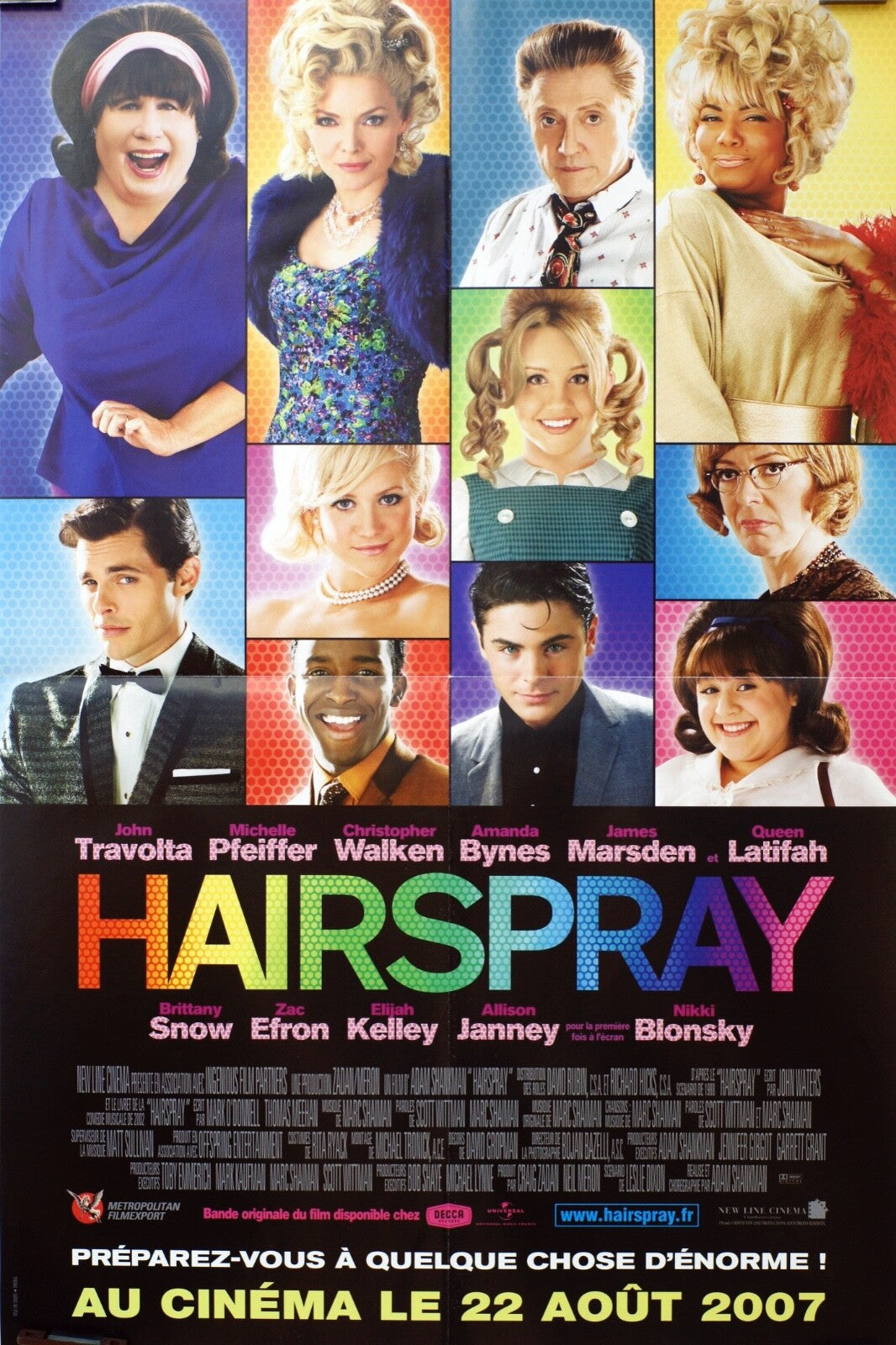 HAIRSPRAY POSTER ORIGINAL Adam Shankman, John Travolta