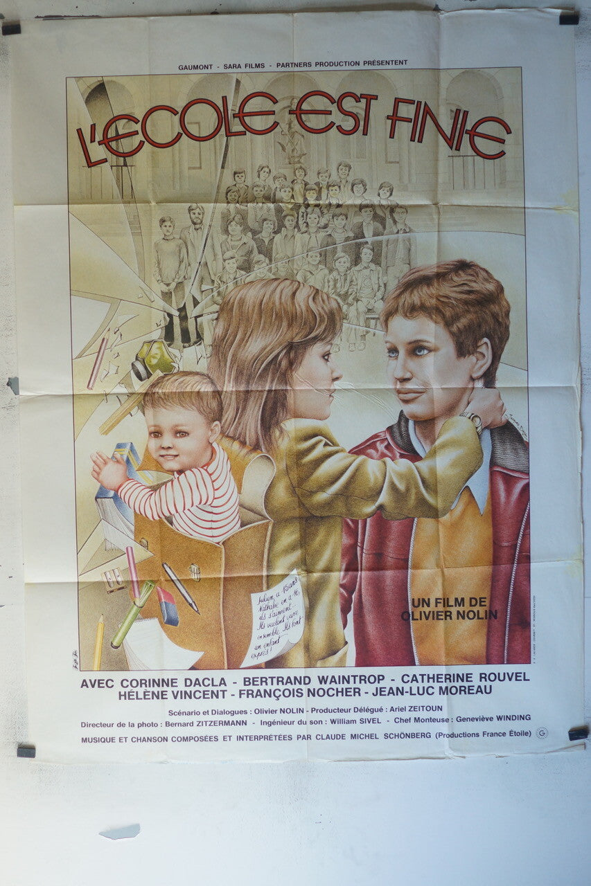 ECOLE EST FINIE (L’) MOVIE POSTER ORIGINAL 120x160 Corinne Dacla