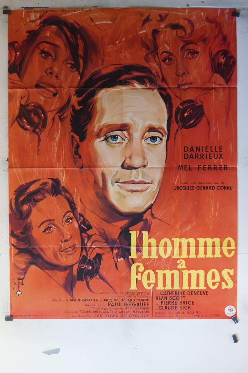 HOMME A FEMMES (L’) ORIGINAL MOVIE POSTER 120x160 Danielle Darrieux
