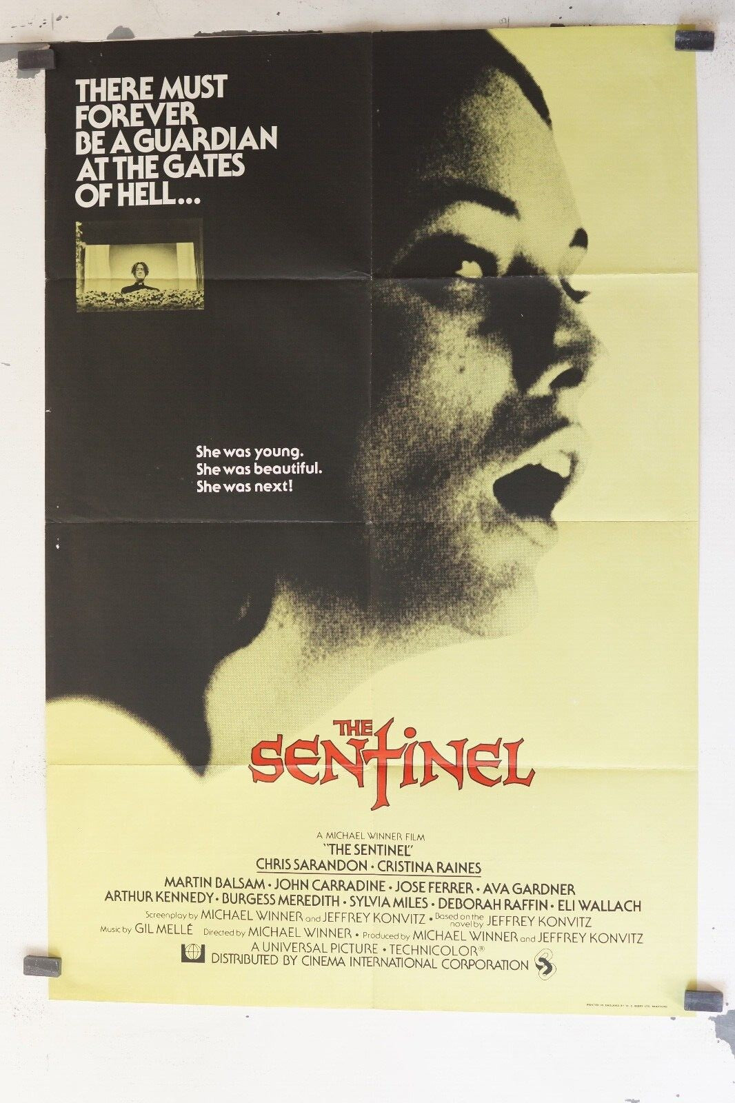 THE SENTINEL movie poster ORIGINAL (69x103), Michael winner, Chris Sarandon