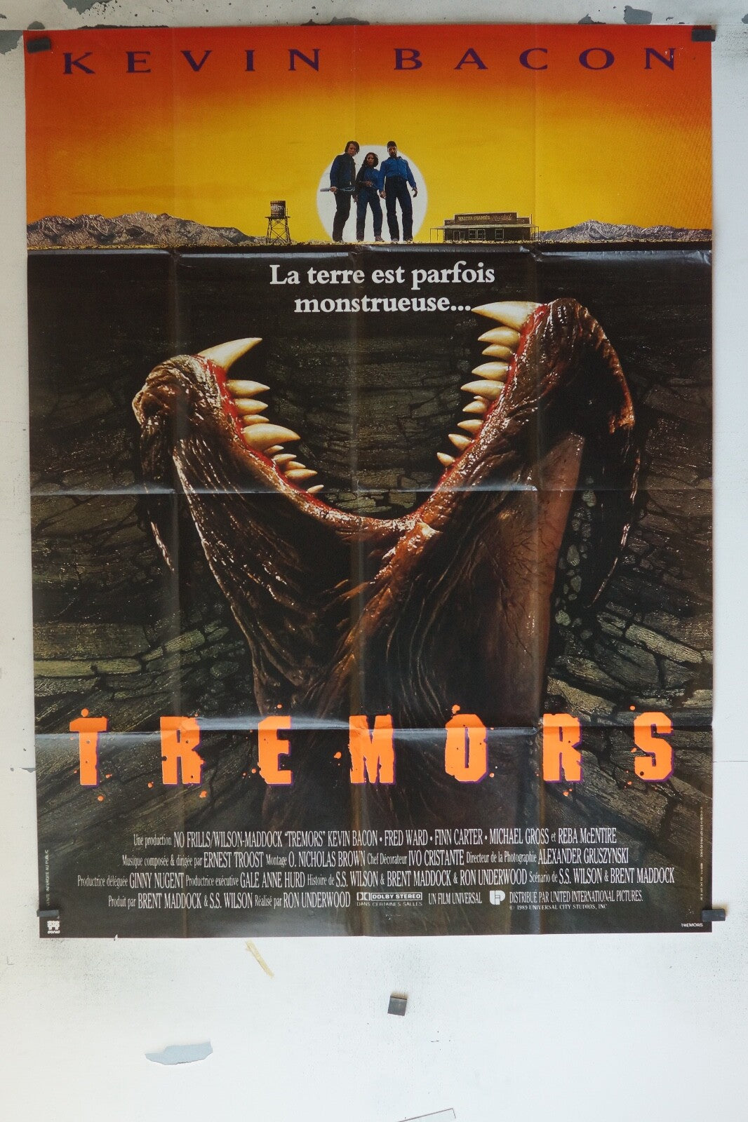 TREMORS MOVIE POSTER ORIGINAL 120x160 KEVIN BACON