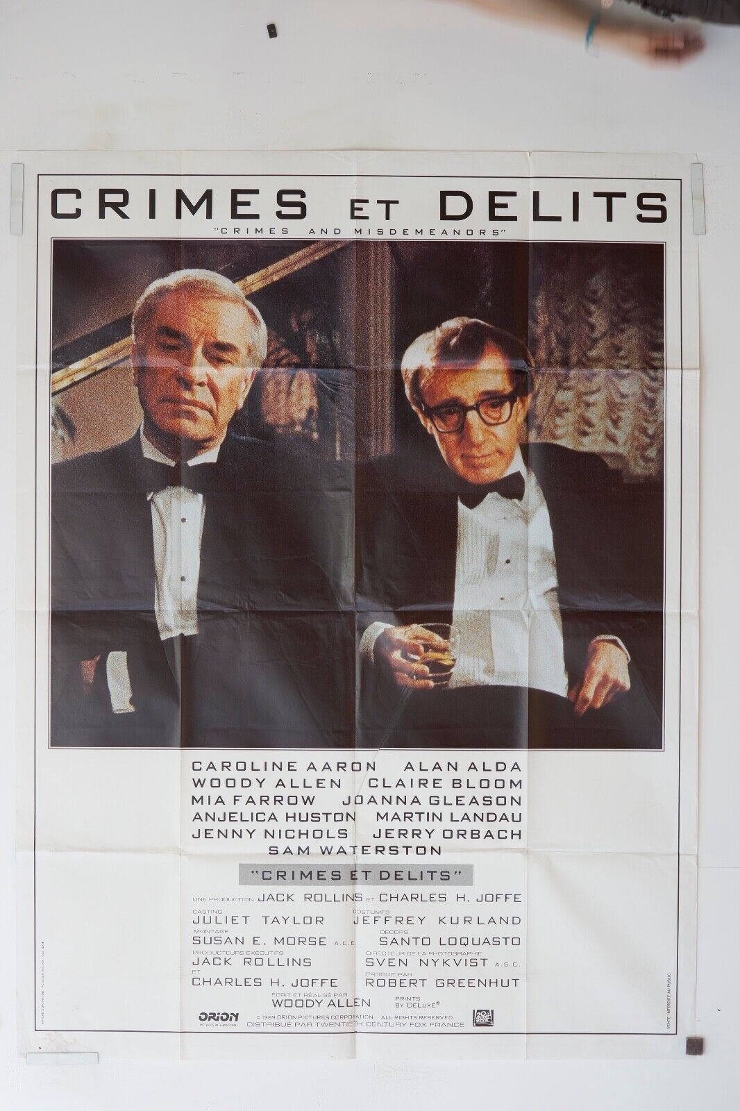CRIMES ET DÉLITS MOVIE POSTER ORIGINAL 120x160 CAROLINE AARON