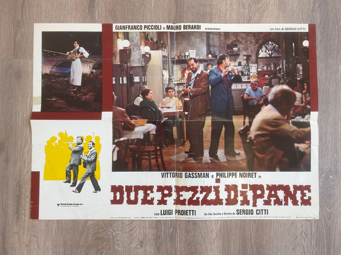 DUEPEZZIDIPANE MOVIE POSTER ORIGINAL, V.MOVIE POSTER ORIGINAL (60X47) VICTORIO