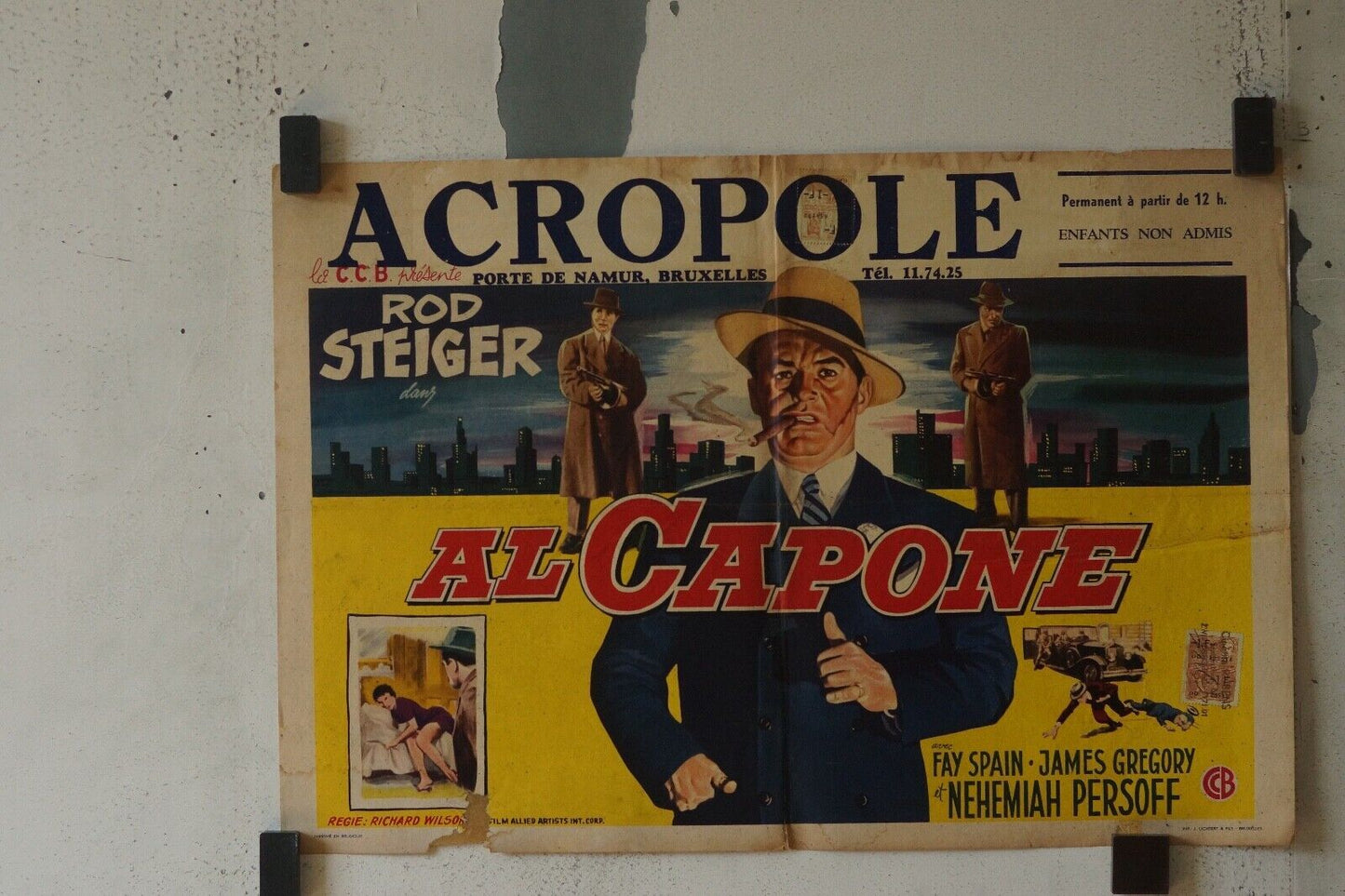 AL CAPONE MOVIE POSTER ORIGINAL (55X37) ROB STEIGER
