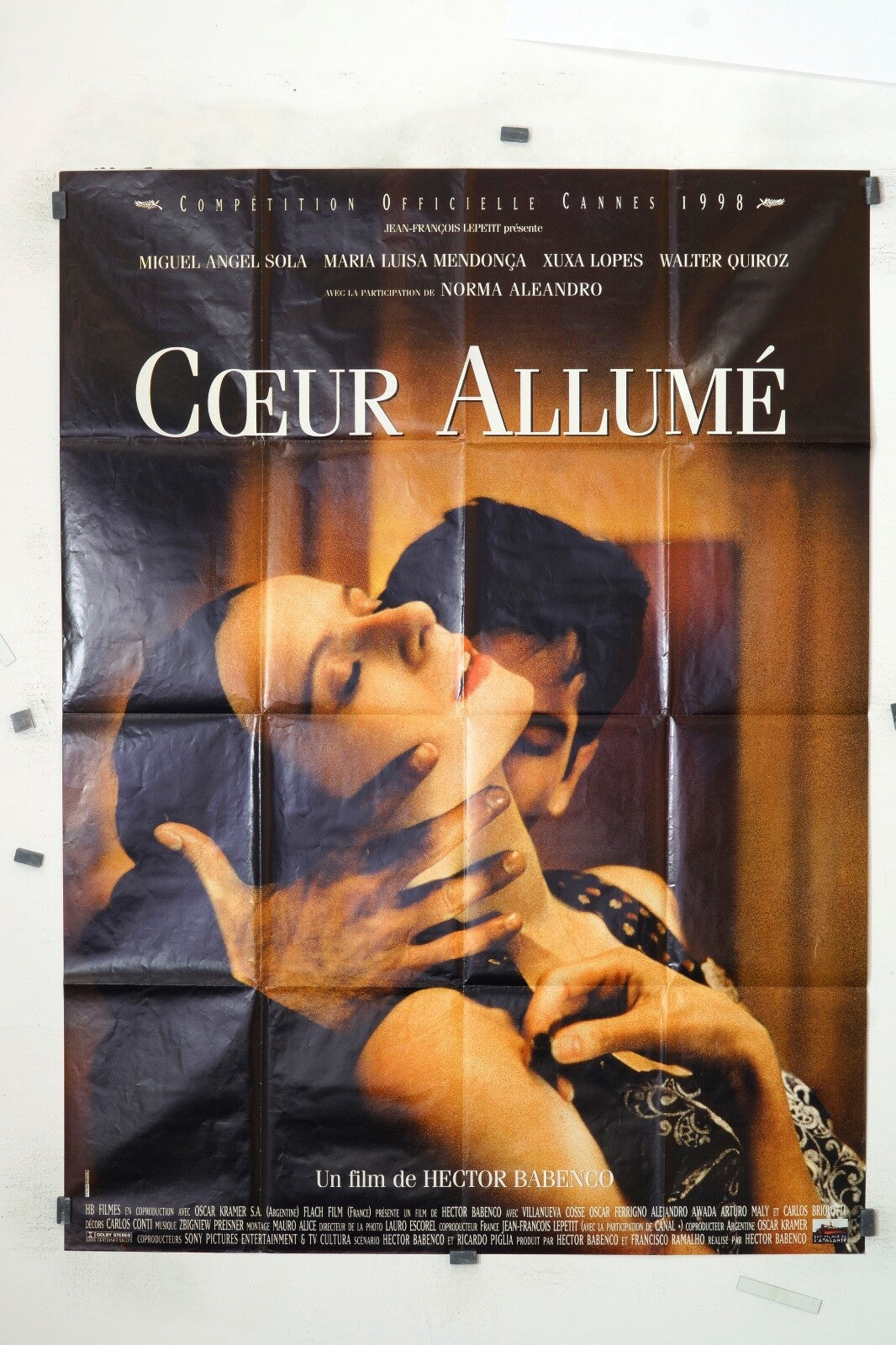 CŒUR ALLUMÉ MOVIE POSTER ORIGINAL 120x160 HECTOR BABENCO