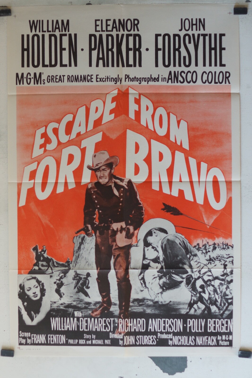 ESCAPE FROM FORT BRAVO MOVIE POSTER ORIGINAL (68x104) Eleanor Parker