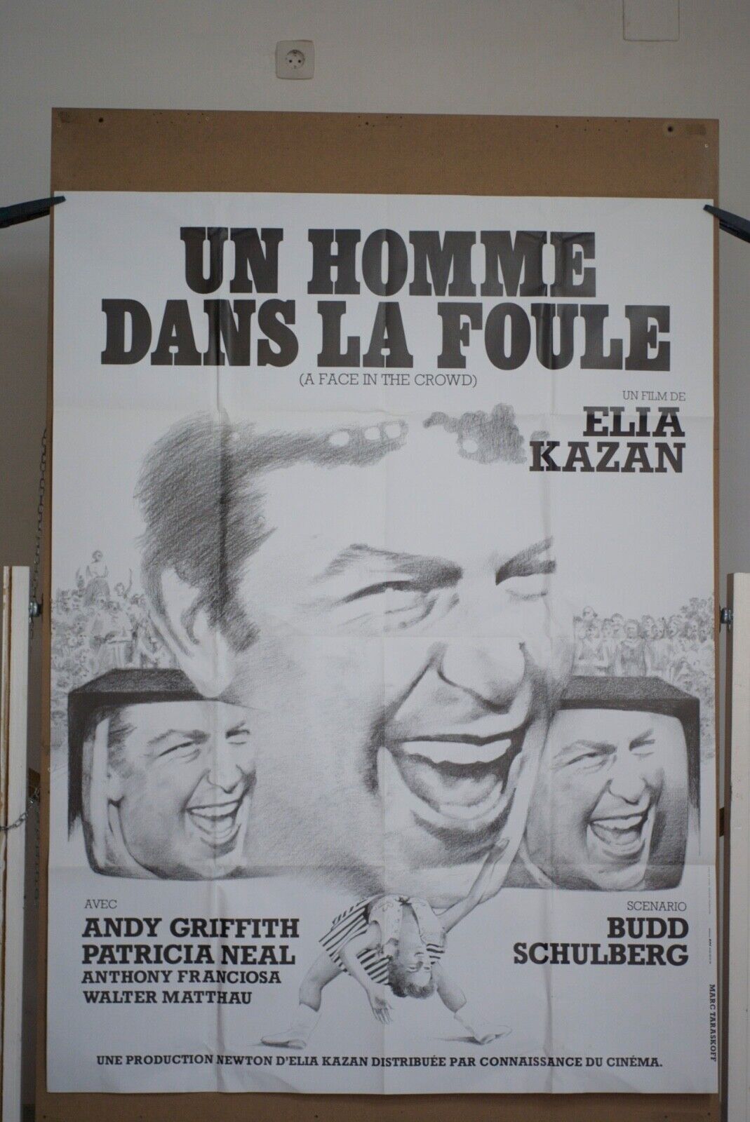 UN HOMME DANS LA FOULE Original Movie Poster 120X160 ELIA KAZAN