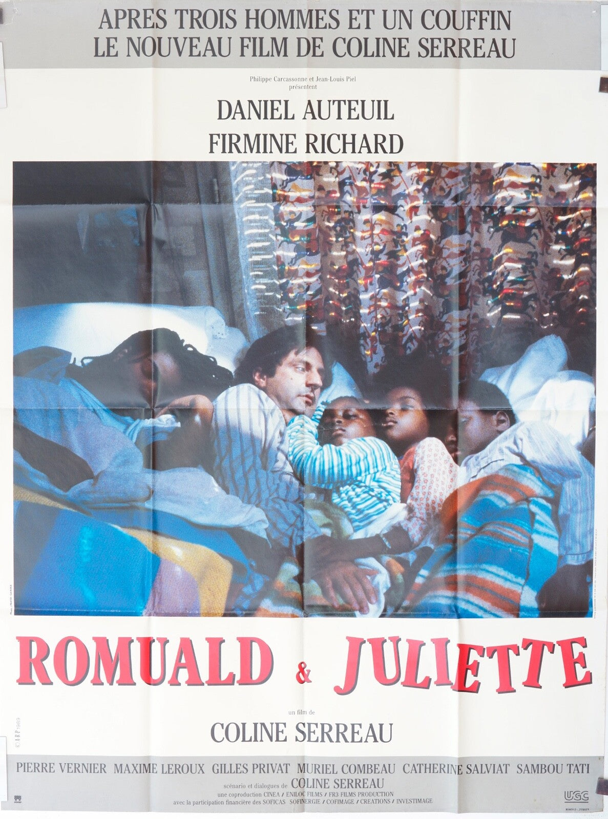 ROMUALD JULIETTE MOVIE POSTER ORIGINAL 120x160 DANIEL AUTEUIL