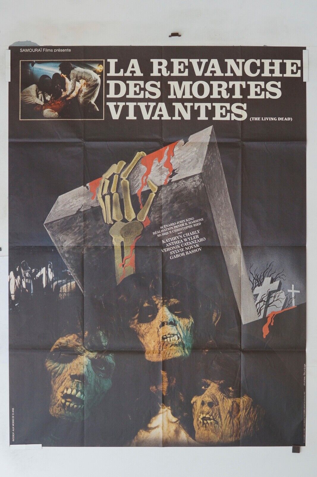 LA REVANCHE DES MORTES VIVANTES MOVIE POSTER ORIGINAL 120X160 KATHRYN CHARLY