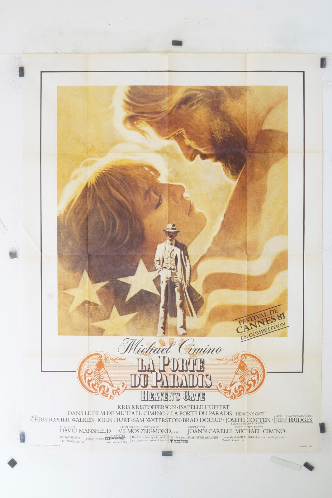 LA PORTE DU PARADIS MICHAEL CIMINO 120x160 ORIGINAL MOVIE POSTER