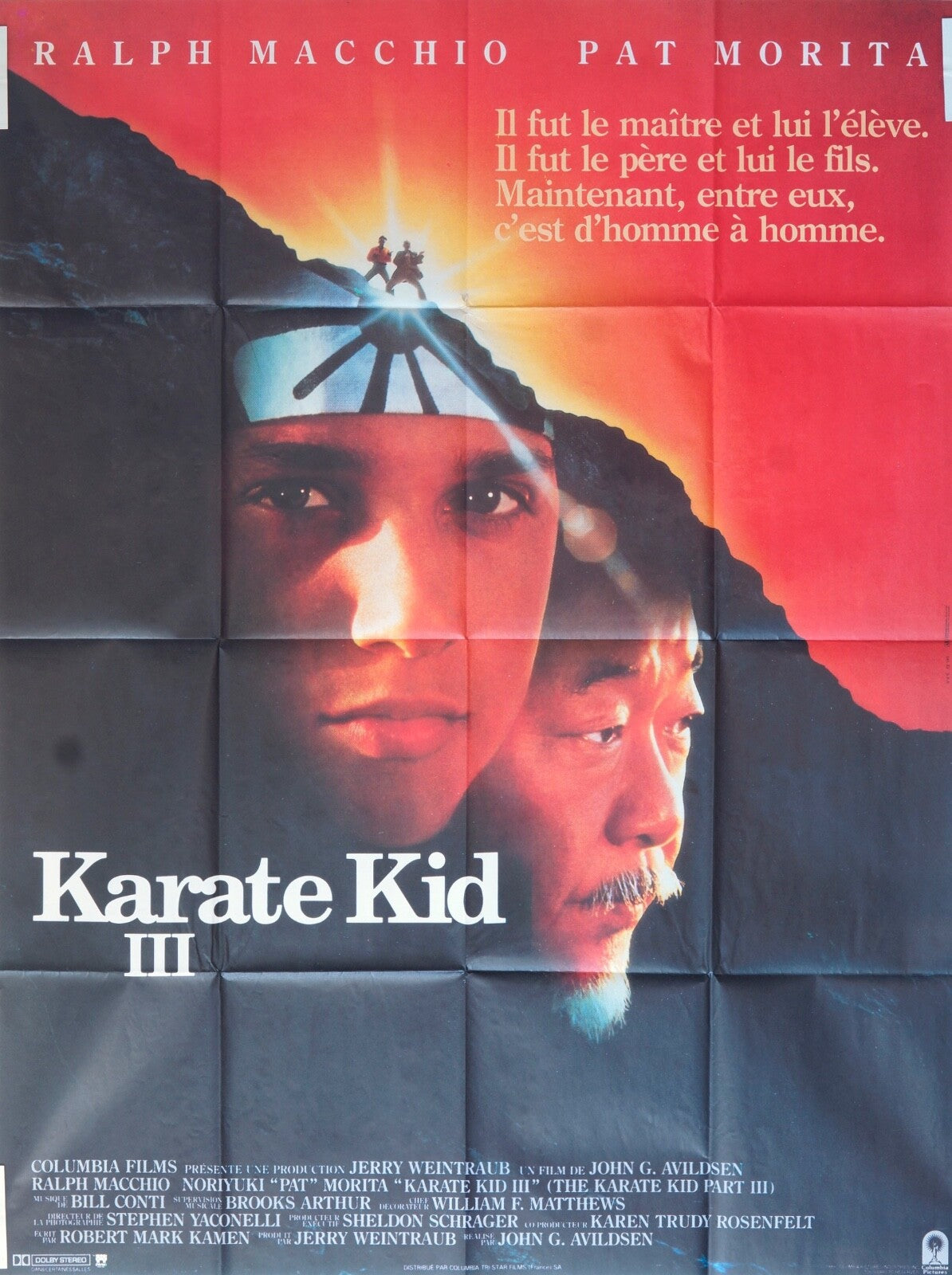 KARATÉ KID III MOVIE POSTER ORIGINAL 120x160 RALPH MACCHIO