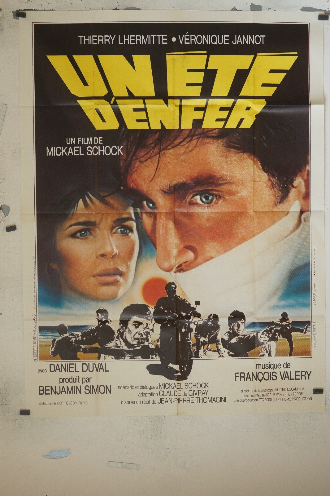UN ETE D’ENFER MOVIE POSTER ORIGINAL 120x160 THIERRY LHERMITTE