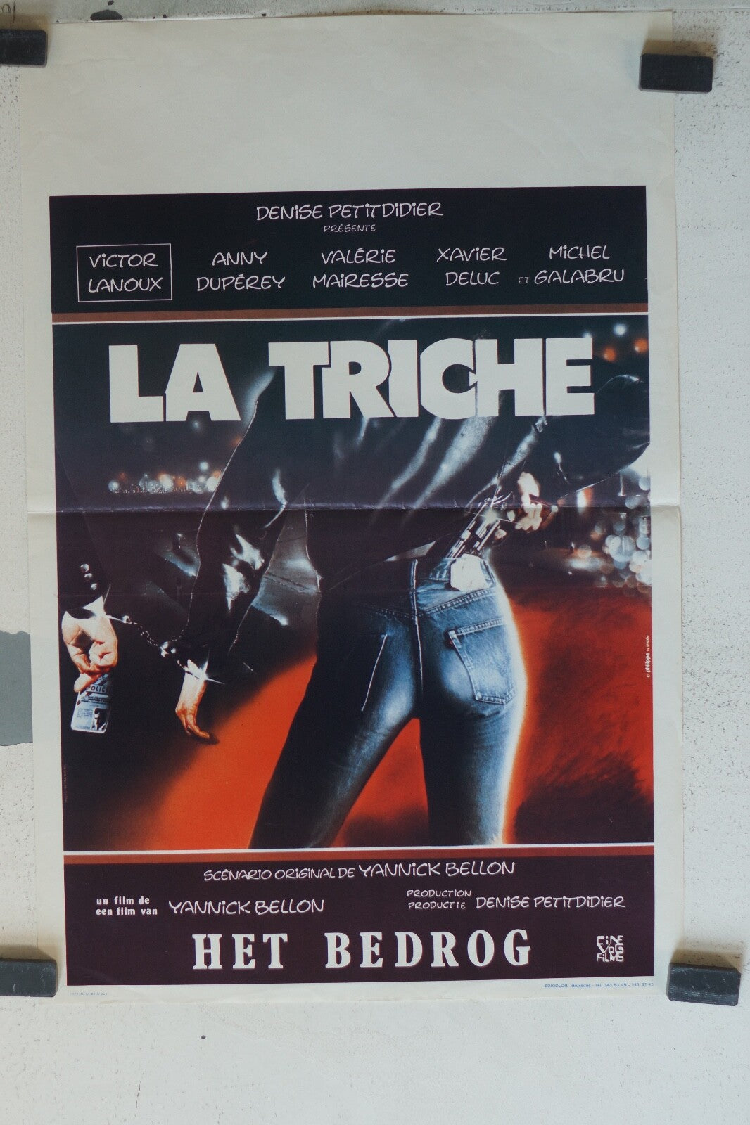 TRICHE (LA) POSTER ORIGINAL 35x55 Victor Lanoux , Xavier Deluc