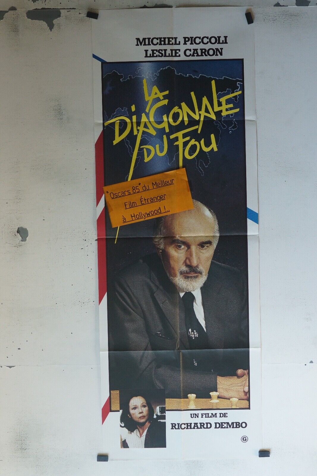 LA DIAGONALE DU FOU POSTER ORIGINAL 60x160 MICHEL PICCOLI