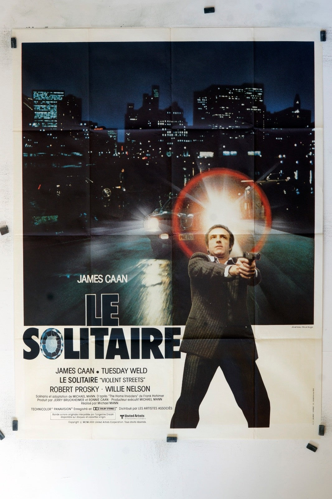 LE SOLITAIRE JAMES CAIN POSTER ORIGINAL 120x160