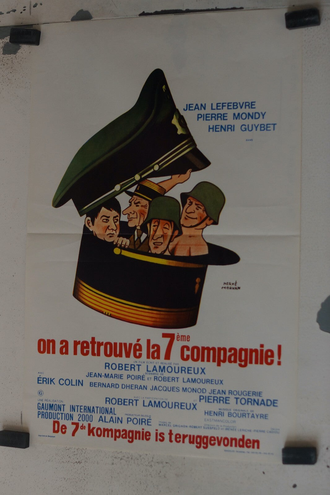 ON A RETROUVE LA 7 EME COMPAGNIE (POSTER ORIGINAL BELGE), 30x55, MONDY