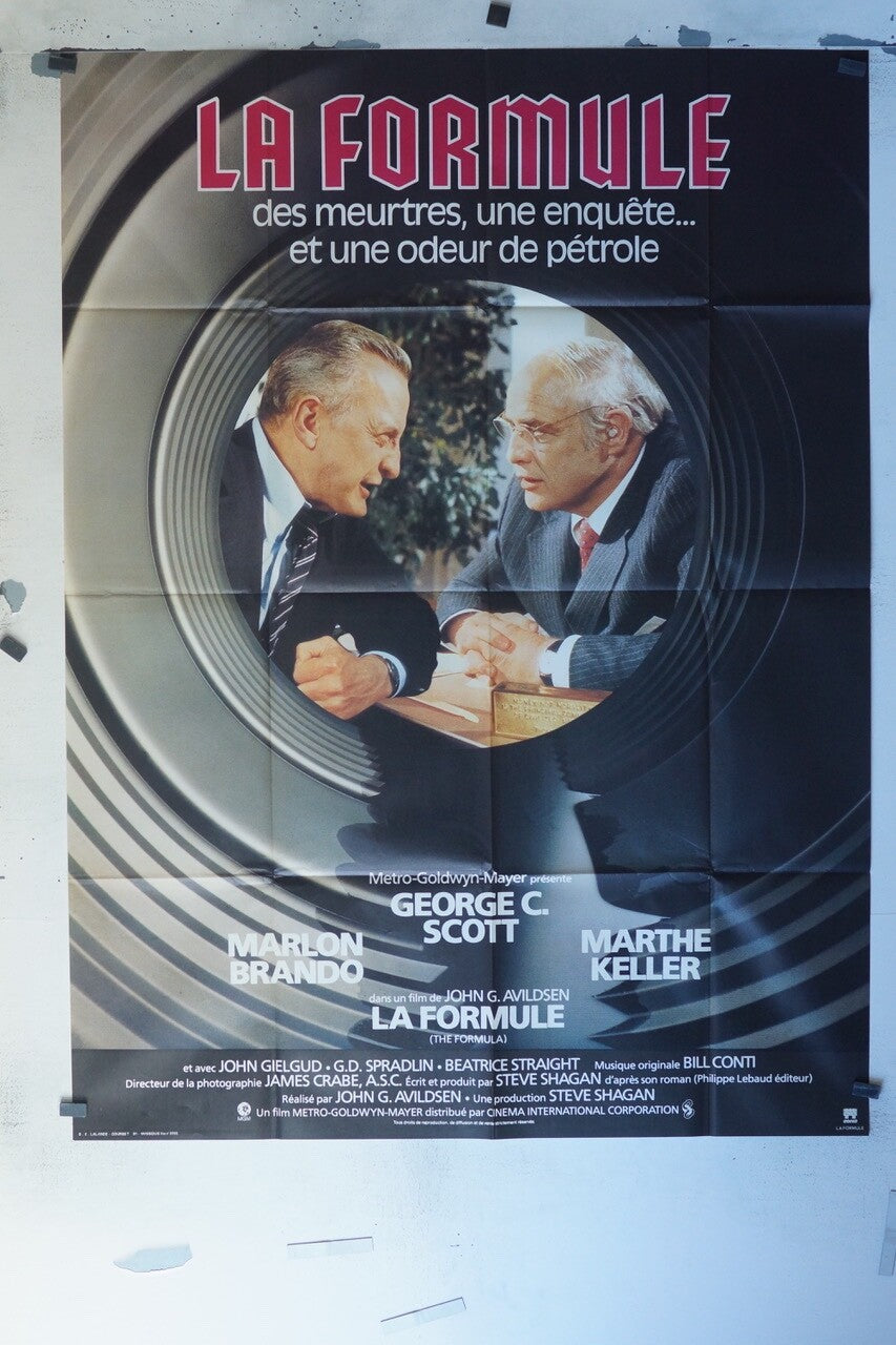 LA FORMULE MOVIE POSTER ORIGINAL 120x160 MARLON BRONDO
