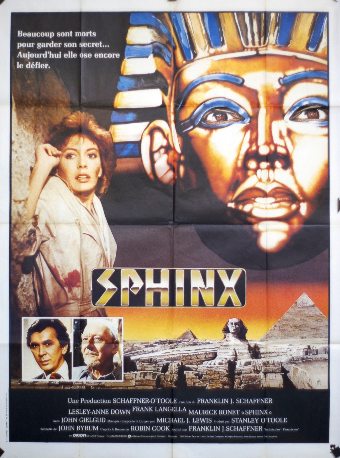 SPHINX LESLEY-ANNE DOWN MOVIE POSTER ORIGINAL 120x160