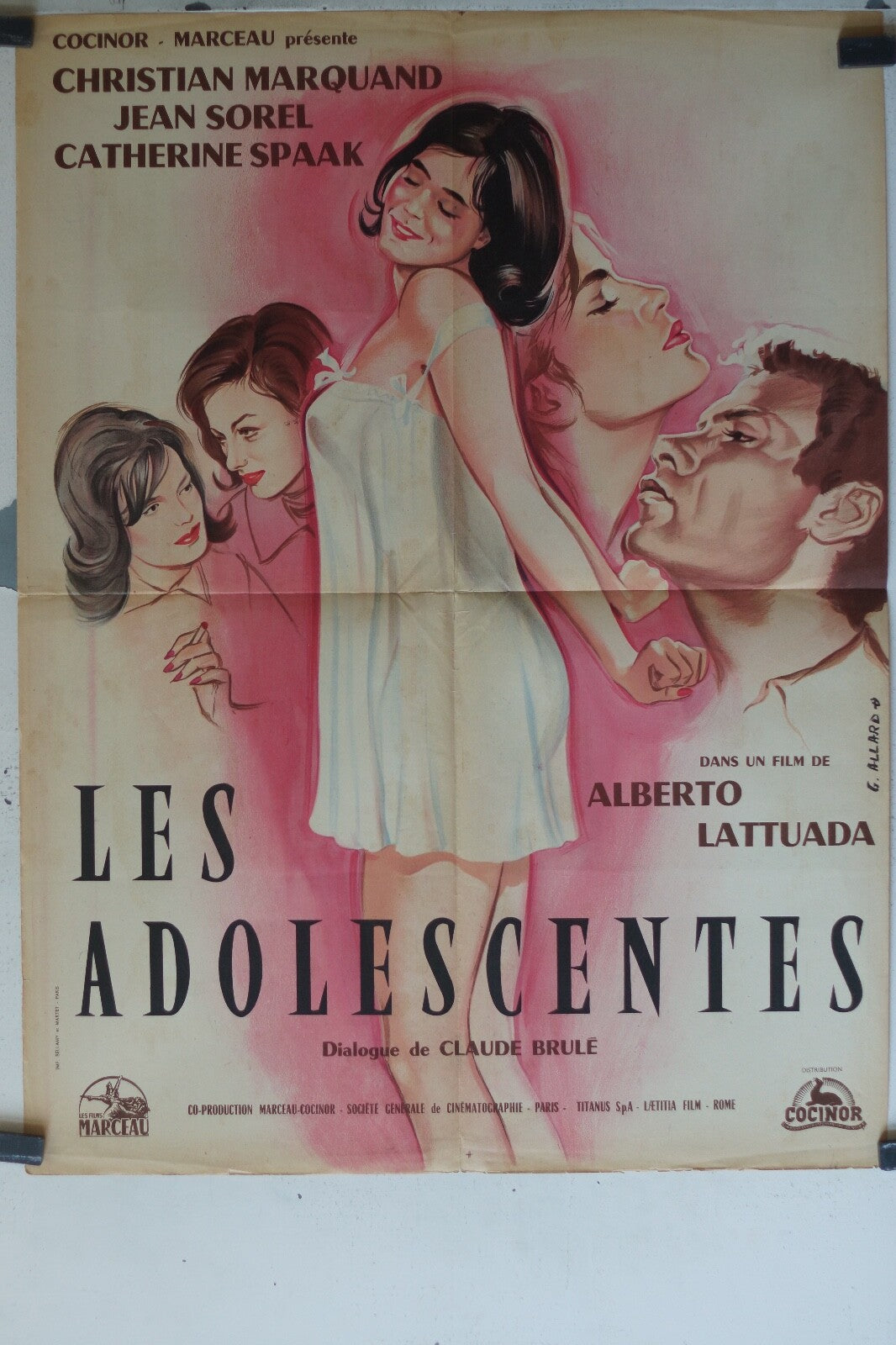 ADOLESCENTES (LES) MOVIE POSTER ORIGINAL (60X80) Catherine Spaak