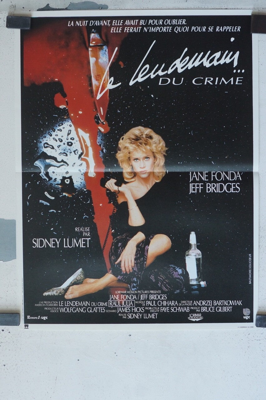 LE LENDEMAIN DU CRIME POSTER ORIGINAL (40X60) JANE FONDA – JEFF BRIDGES