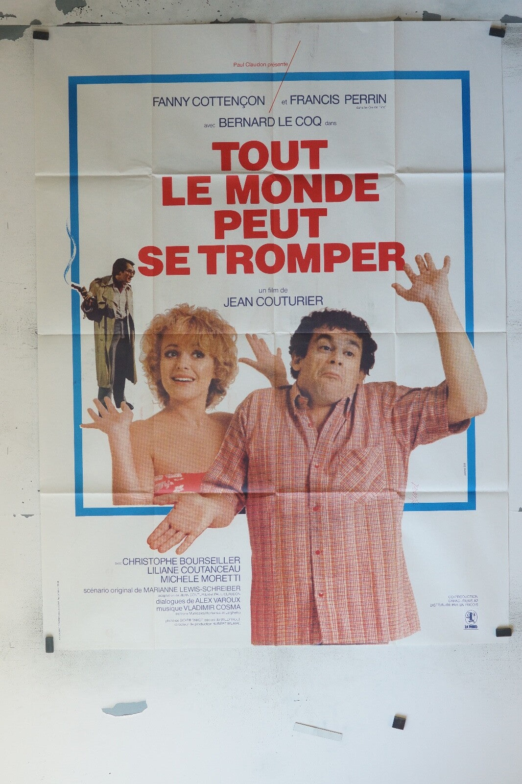 TOUT LE MONDE PEUT SE TROMPER MOVIE POSTER ORIGINAL 120x160 FRANCIS PERRIN