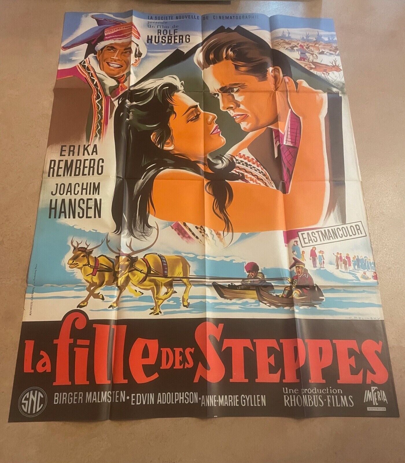 LA FILLE DES STEPPES MOVIE POSTER ORIGINAL 120x160 ERIKA REMBERG