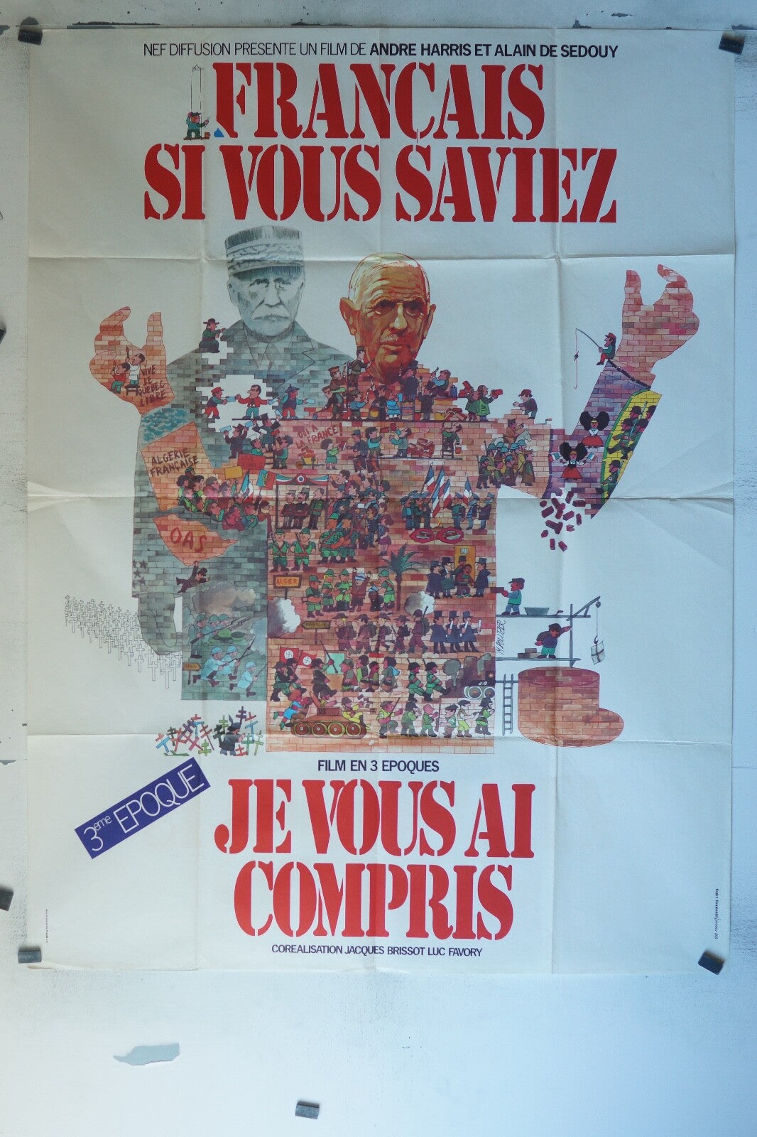 FRANÇAIS SI VOUS SAVIEZ…JE VOUS AI COMPRIS (1972) ORIGINAL MOVIE POSTER 120x160