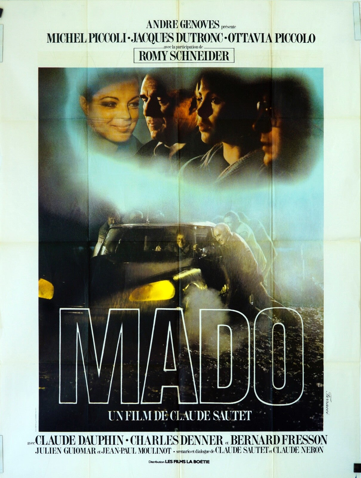 MADO MICHEL PICCOLI, ROMY SCHNEIDER ORIGINAL MOVIE POSTER 120x160