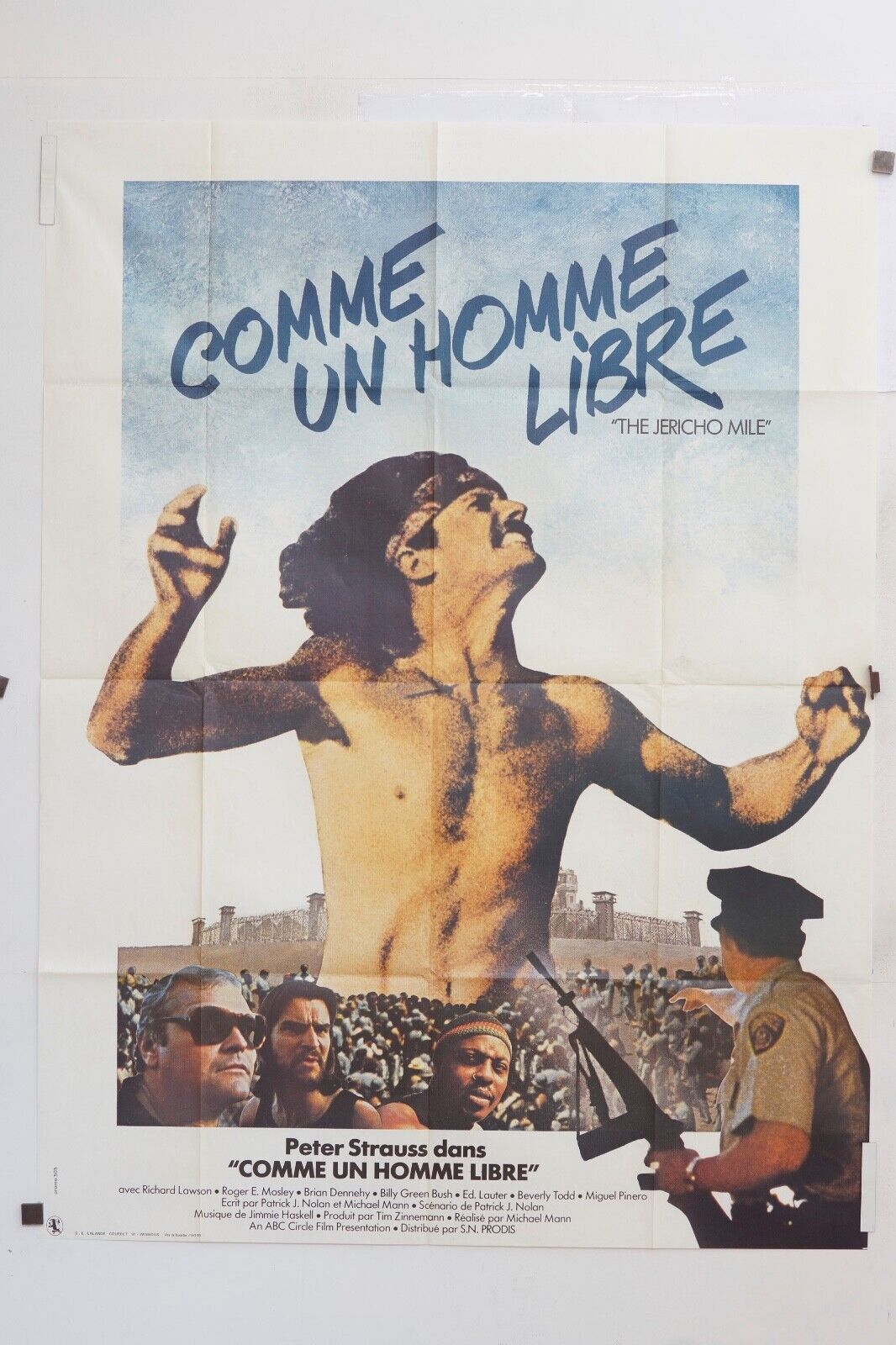 COMME UN HOMME LIBRE MOVIE POSTER ORIGINAL 120x160 RICHARD LAWSON