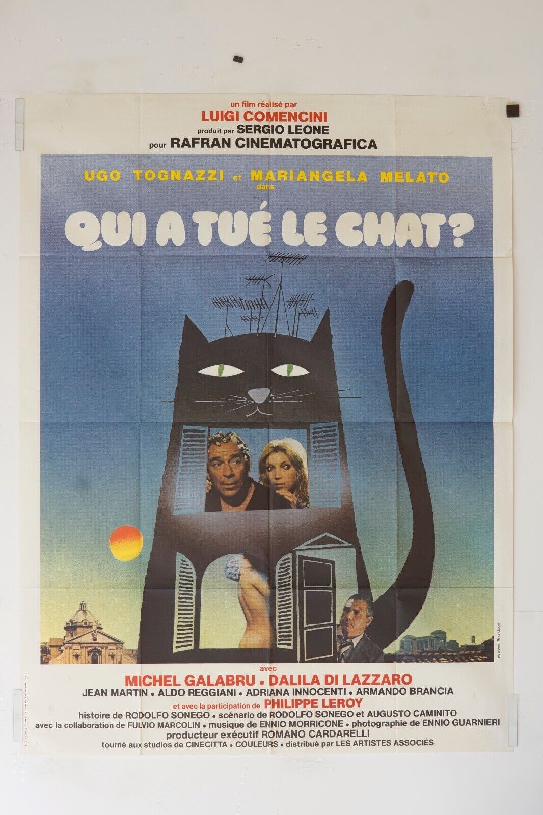QUI A TUÉ LE CHAT ? POSTER (120X160) UGO TOGNAZZI