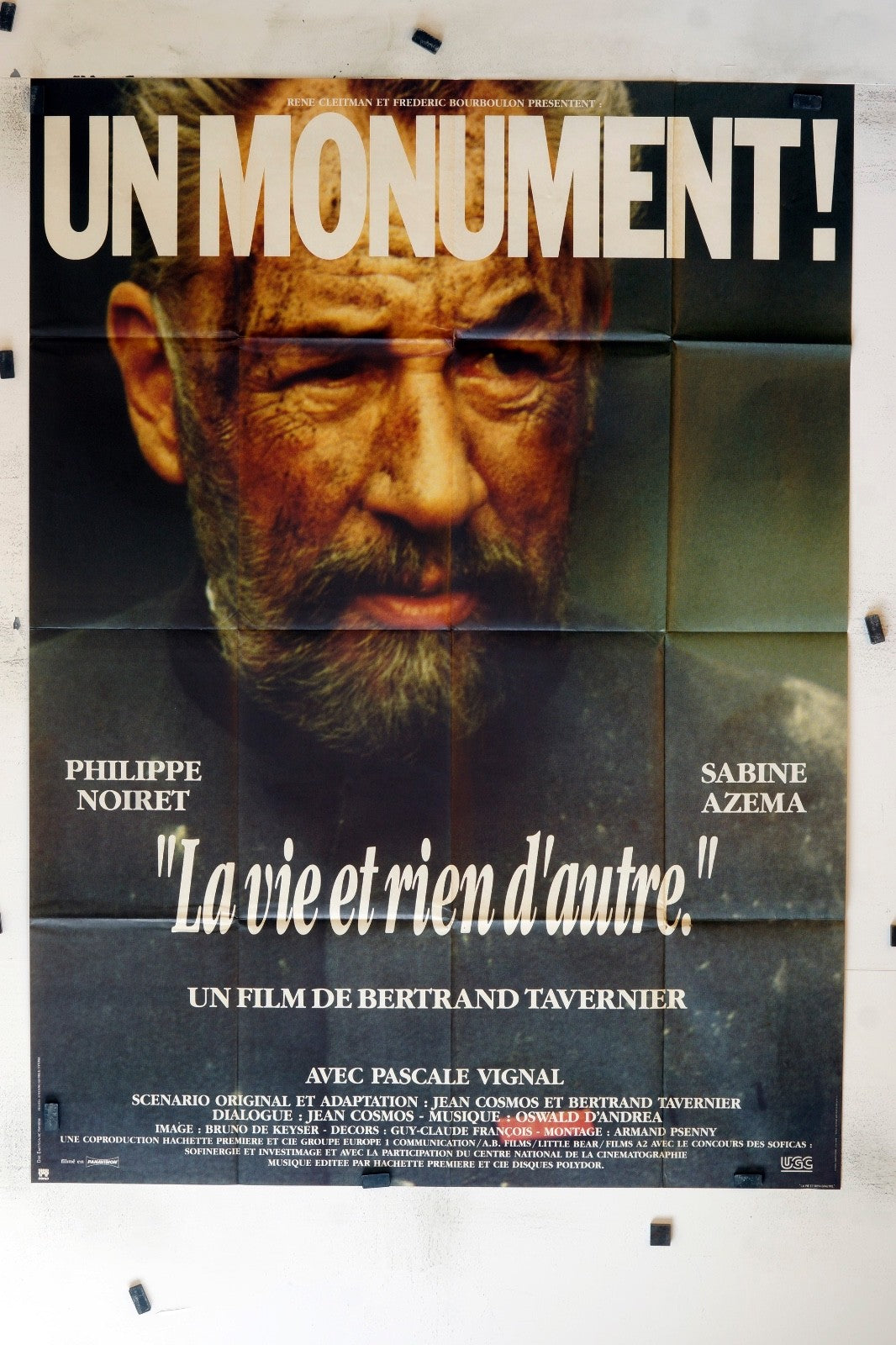 LA VIE ET RIEN D’AUTRE PHILLIPPE NOIRET MOVIE POSTER ORIGINAL 120x160