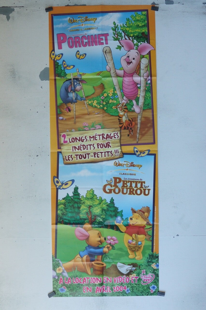 WINNIE L’OURSON POSTER ORIGINAL 60x160 PORCINET – WALT DISNEY