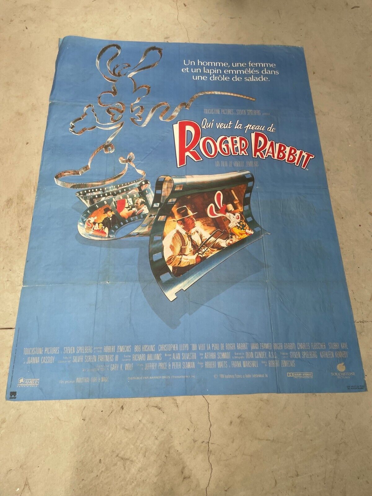 QUI VEUT LA PEAU DE ROGER RABBIT ? ORIGINAL 120x160