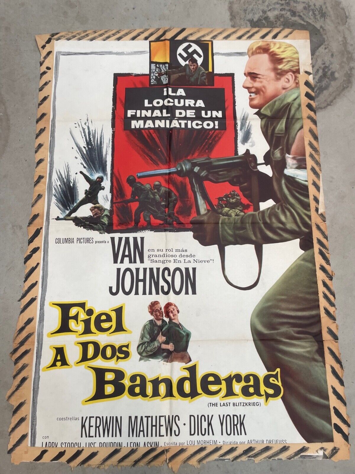 FIEL A DOS BANDERAS (70X100) ORIGINAL MOVIE POSTER VAN JOHNSON