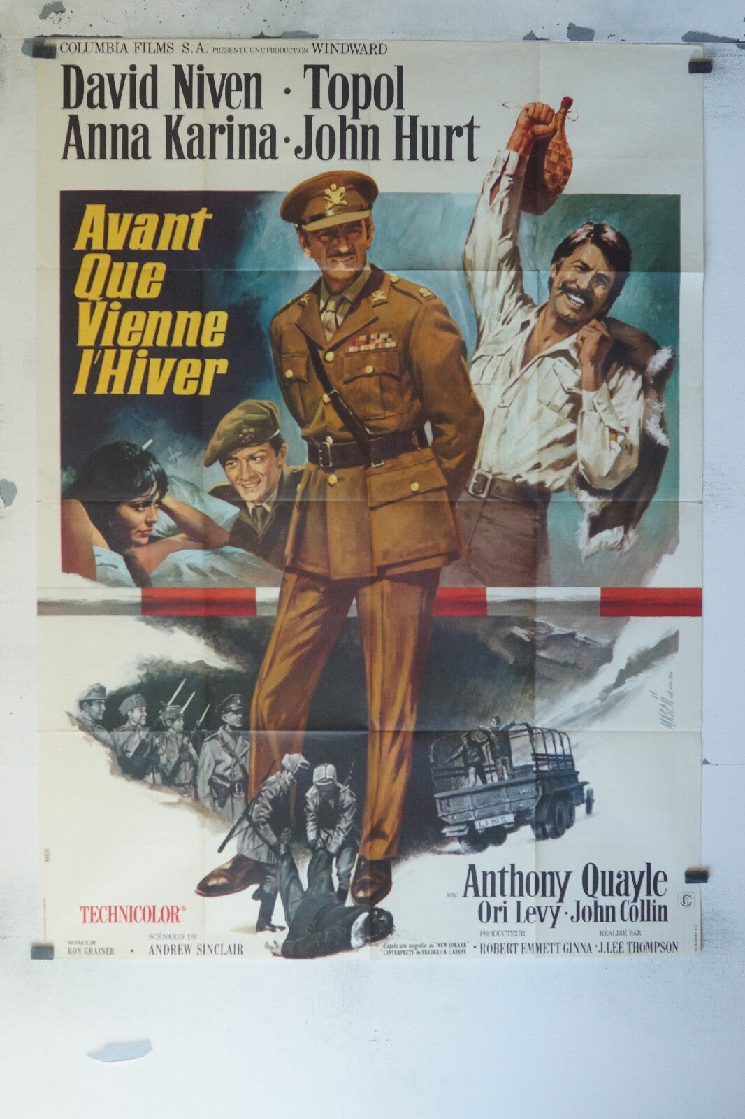 AVANT QUE VIENNE L’HIVER MOVIE POSTER ORIGINAL 120x160 DAVID NIVEN