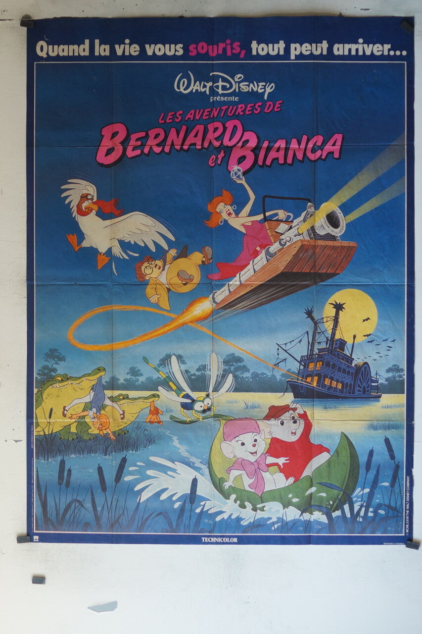 LES AVENTURES DE BERNARD ET BIANCA MOVIE POSTER ORIGINAL (120X160 CM)