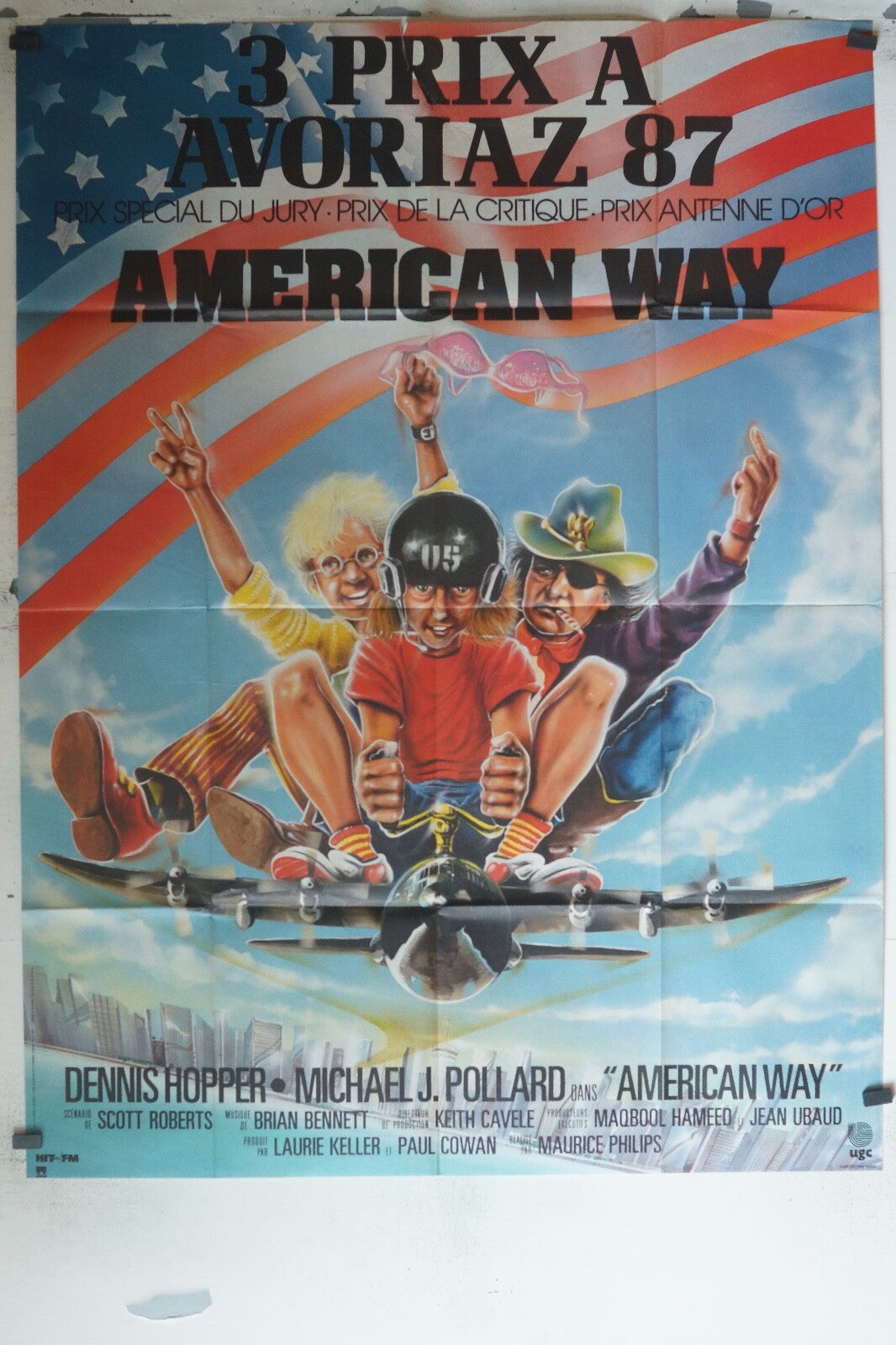 AMERICAN WAY MOVIE POSTER ORIGINAL 120x160 DENNIS HOOPER