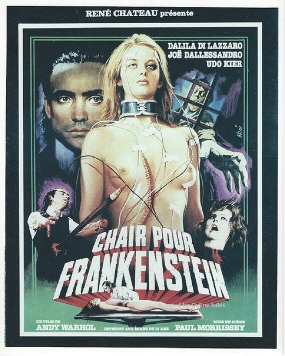 CHAIR POUR FRANKENSTEIN movie poster ORIGINAL 120x160 Monique van Vooren