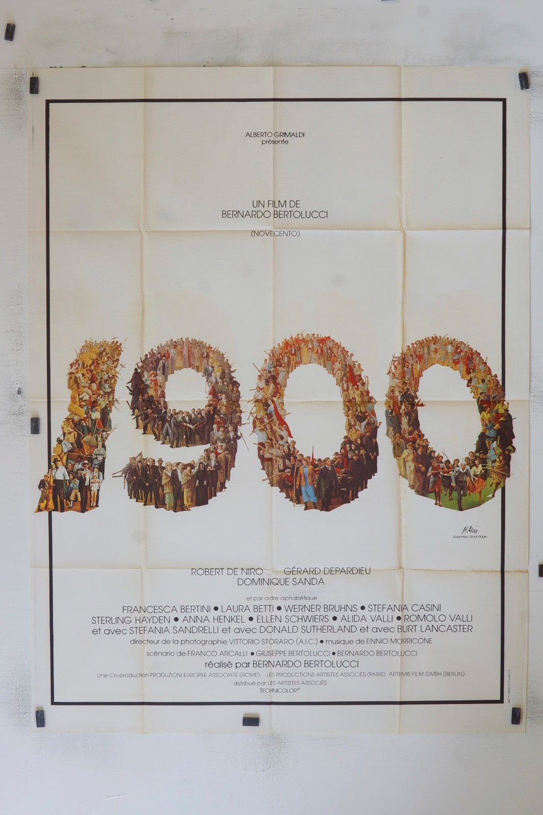 1900 BERNARD BERTOLUCCI POSTER ORIGINAL 120x160 BERNARD BERTOLUCCI