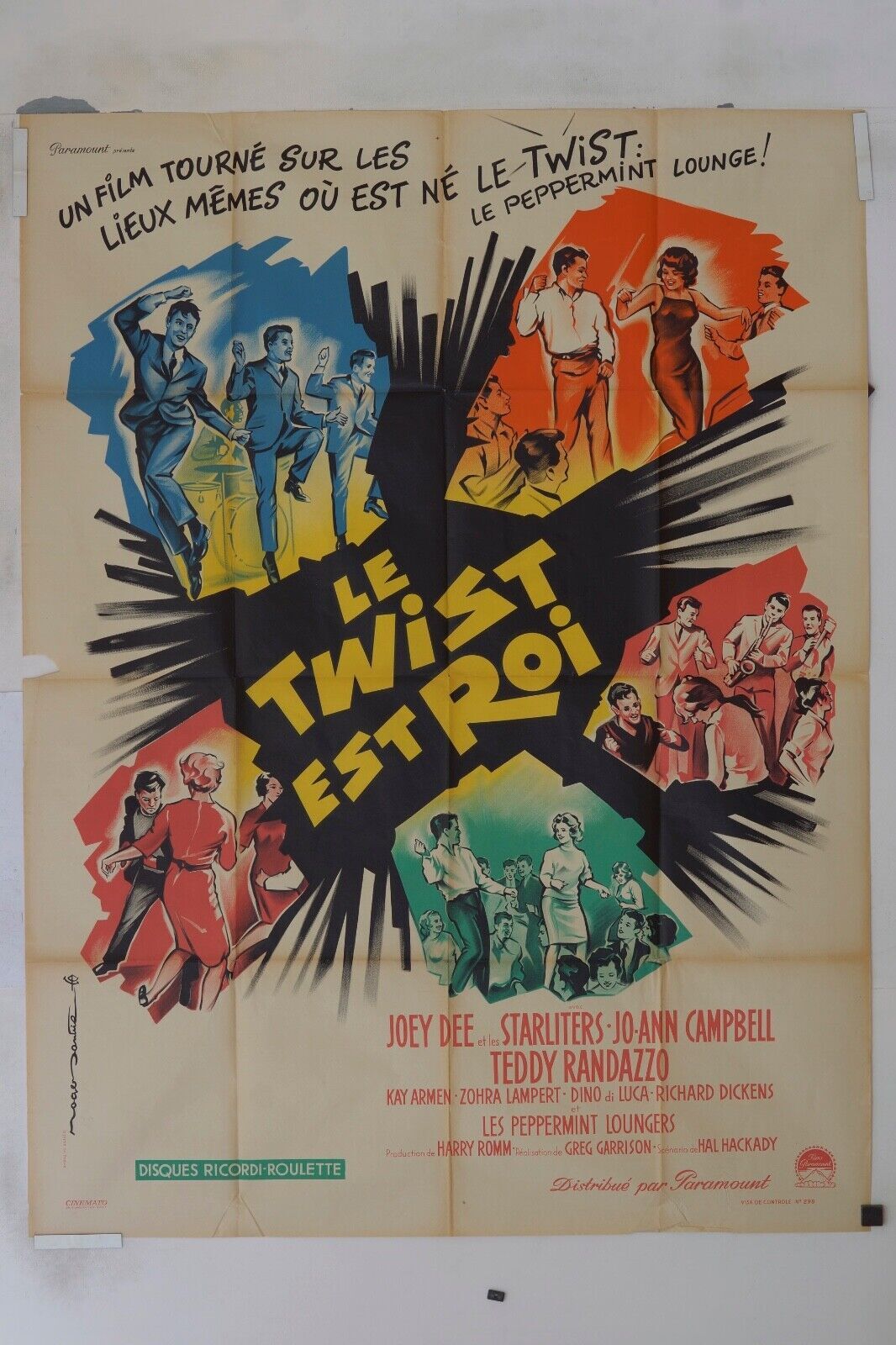 LE TWIST EST ROI MOVIE POSTER ORIGINAL 120x160 JOEY DEE