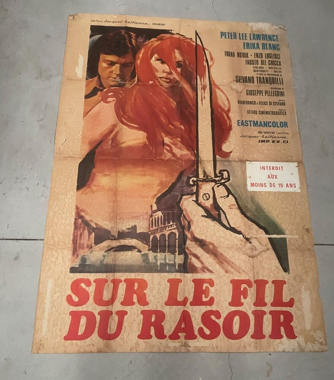 SUR LE FIL DU RASOIR , MOVIE POSTER ORIGINAL SUR KRAFT (120X160)