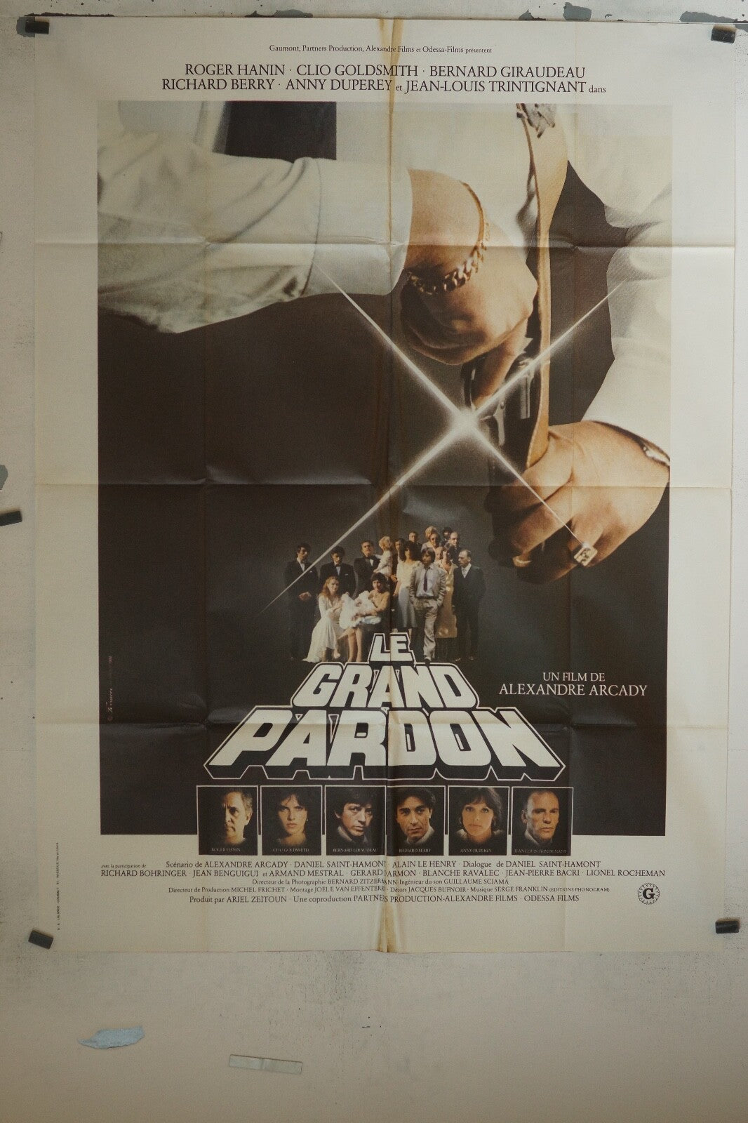 LE GRAND PARDON MOVIE POSTER ORIGINAL 120x160 ROGER HANIN